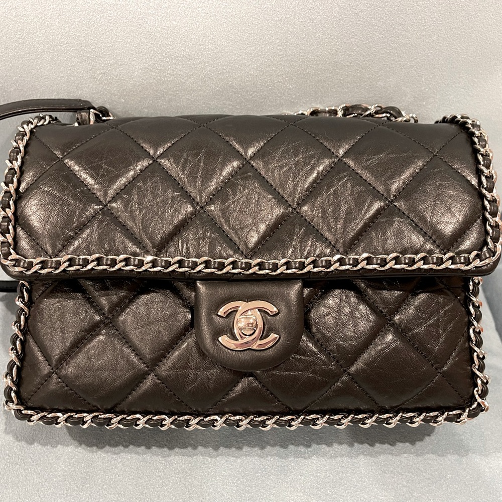 Chanel Medium Chain Around Black Bag
